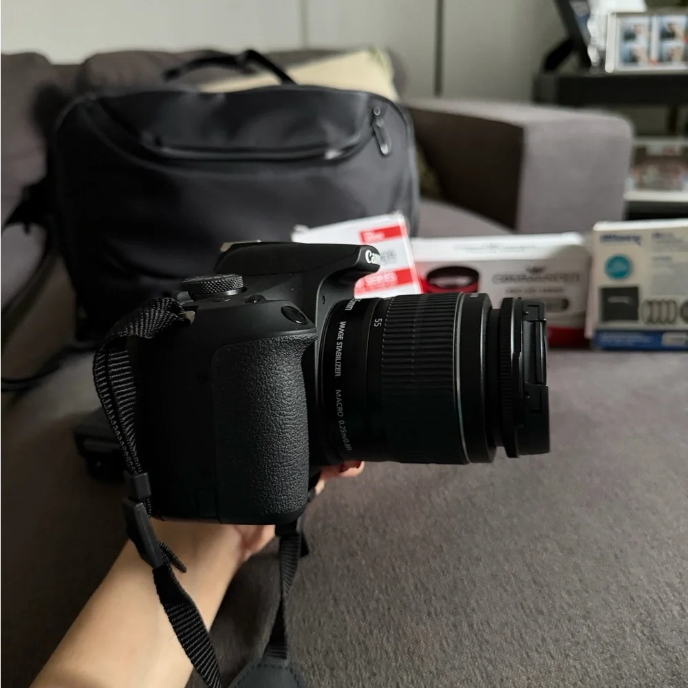 Canon Black Digital Camera with Lens